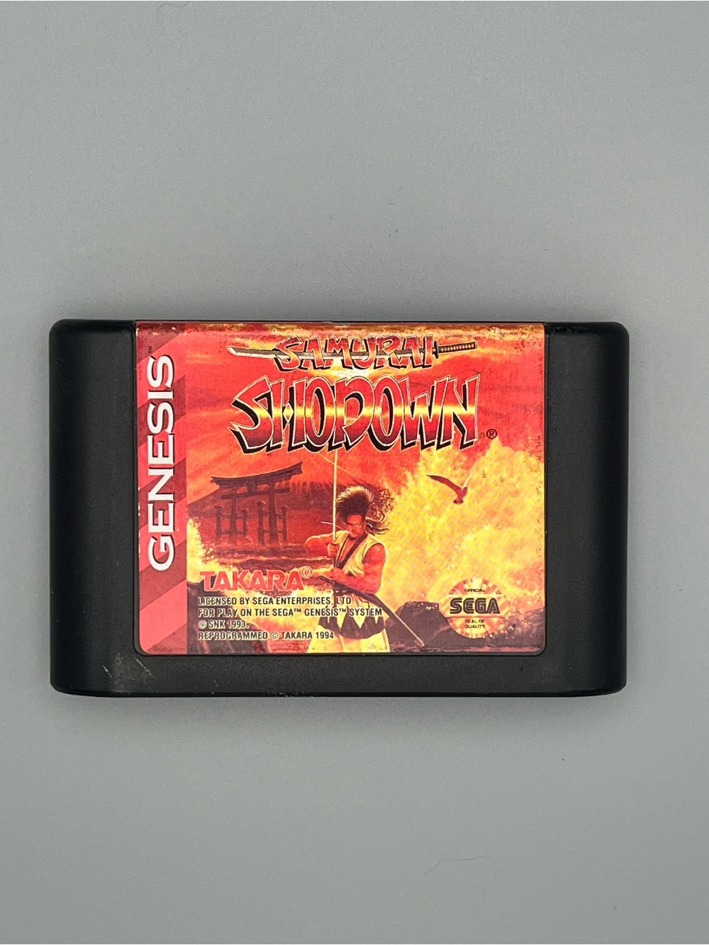 Takara Samurai Shodown Sega Genesis Game Cartridge